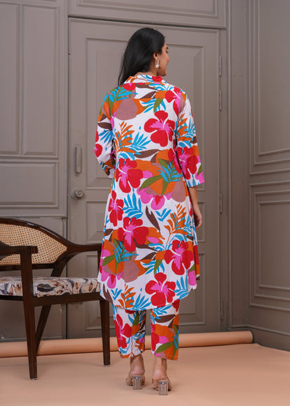 Multicolor Cotton Co-ord
