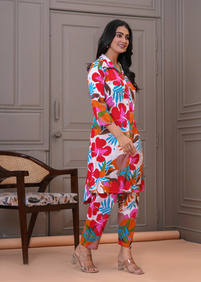 Multicolor Cotton Co-ord